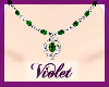 (V)Green necklace