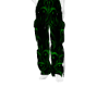 Green goth pants