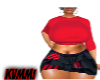 CANCAN TEE RED +AB