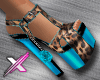 X| Blue Cheetah Toes