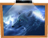 blue wolf frame w light