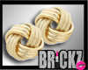 -B- Gold Knotted Studs