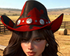 ★ Hat Cowgirl Red