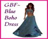 GBF~Boho Dress Blue Flor