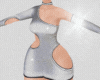 Occ. silver cutout dress