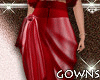 Red Shoe . Palazzo Skirt