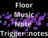 Floor music notes