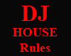 Dj House Rules Poster