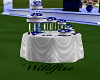 *W*Blue Wedding Cake