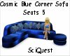 Cosmic Blue Corner Couch