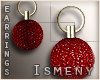 [Is] Red Ornaments Earri