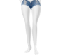 White Belted Shorts