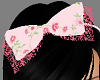 Child Pink Floral Bow