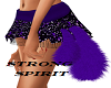 Purple fur skirt