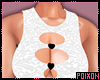 ** Heart Dress Cut White