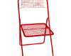 Metal Chair Red
