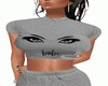 Babe gray crop top