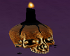 Golden Skull w/Candle