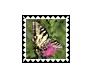 Butterfly Thistle Stamp