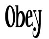 Obey Lady!