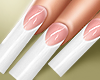🖤 White French Nails