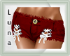 [L] Red Laced Shorts