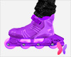 M purple rollerblades