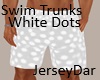 White Swim Trunks Dots
