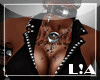 L!A rivet blk silver