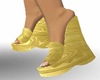 (KPR)Gold floral sandal