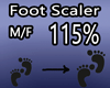 Scaler Foot - 115% M/F
