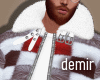 [D] Star patch fur coat