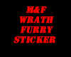M&F Wrath Furry Sticker