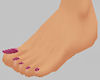 !Small feet fuchsia nail