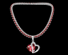 Silver Necklaces (Red)