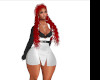 DARK RED CURLY PONYTAIL