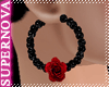 [Nova] Rose Blk Earrings