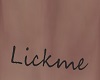 Lickme Lower back tattoo