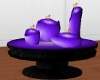 SG Candles on plate Purp