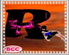 [BCC]R Letter-Pink Black