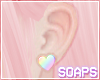 +Heart Earrings Rainbow