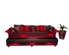 Red Floral Sofa