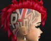 PUNK mohican UK red