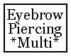 Eyebrow Piercing Multi