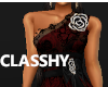 [C] Roses Lace Gown Red