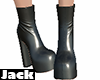 -G- Black Leather Boots