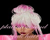 platinum and pink hair