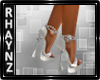 Whte Pearl/Diamond Heels