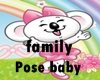Pose family baby