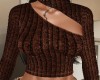 Fall Brown Sweater Top
